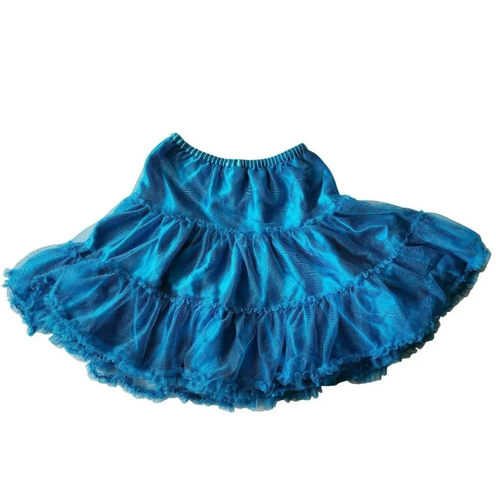 Hannah Anderson Blue Ruffled Skirt Size 10